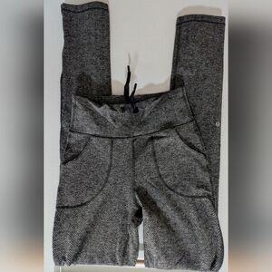 Lululemon Skinny Gray Herringbone Jogging Pants